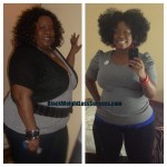 weight loss before and after Tinesha