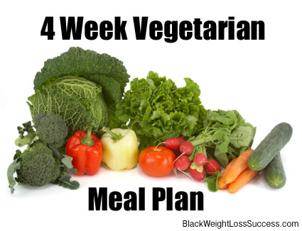 weekly vegetarian meal plan for weight loss