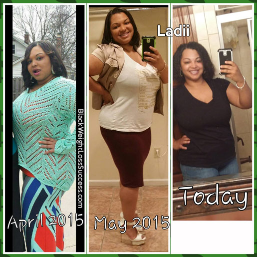 Ladii lost 75 pounds | Black Weight Loss Success