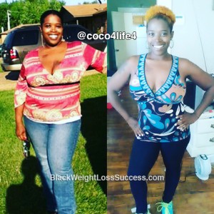 Michelle lost 100 pounds Black Weight Loss Success