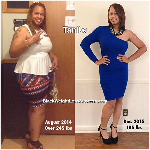 Tanika lost 65 pounds | Black Weight Loss Success