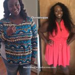 Dominique before and after