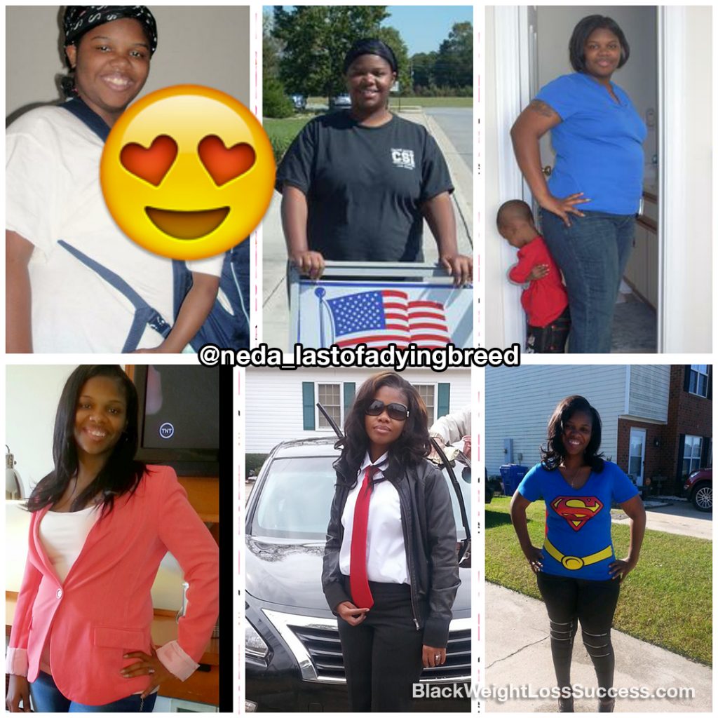 Shaneda lost 142 pounds. Black Weight Loss Success