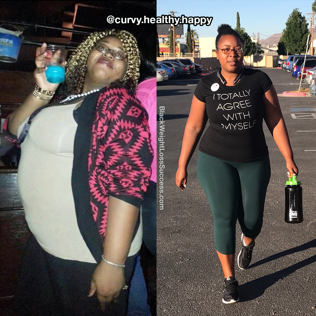 Precious lost 106 pounds Black Weight Loss Success