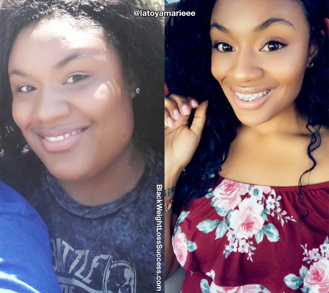 Latoya lost 80 pounds Black Weight Loss Success