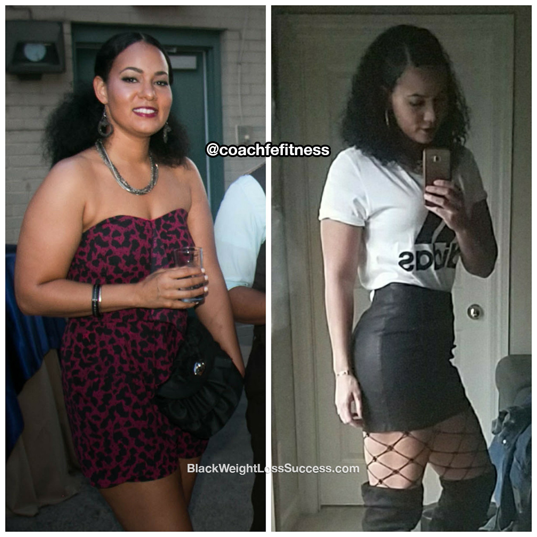 Felicia lost 50 pounds Black Weight Loss Success