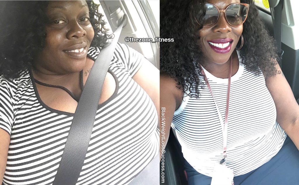Sherane Fat Shereen lost 45 pounds - Black Weight Loss Success