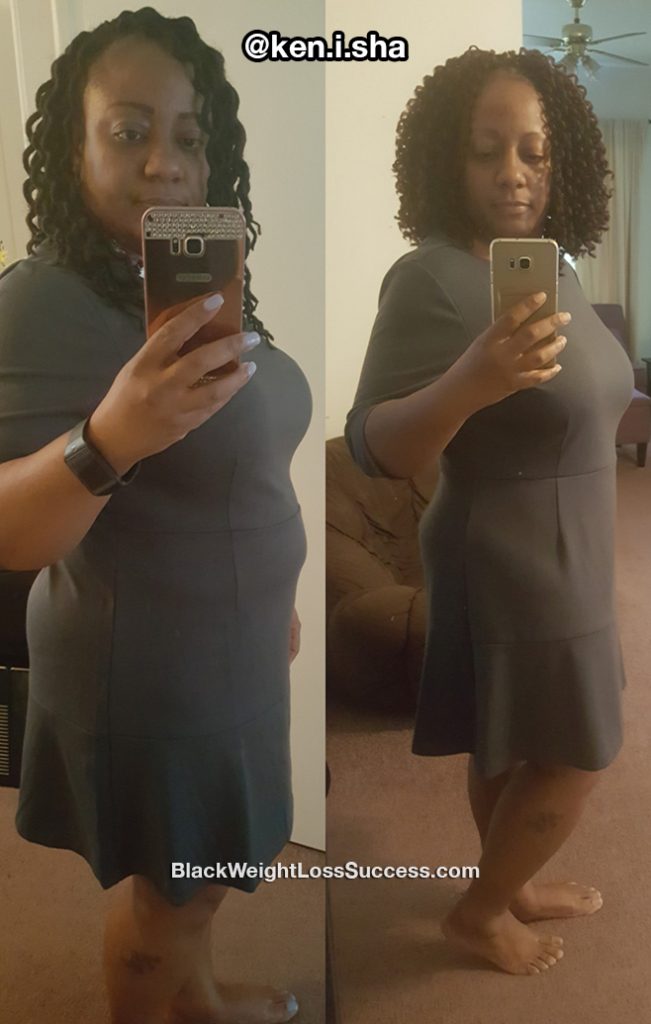 Kenisha lost 48 pounds Black Weight Loss Success