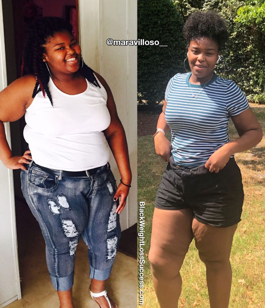 Quashema lost 82 pounds Black Weight Loss Success