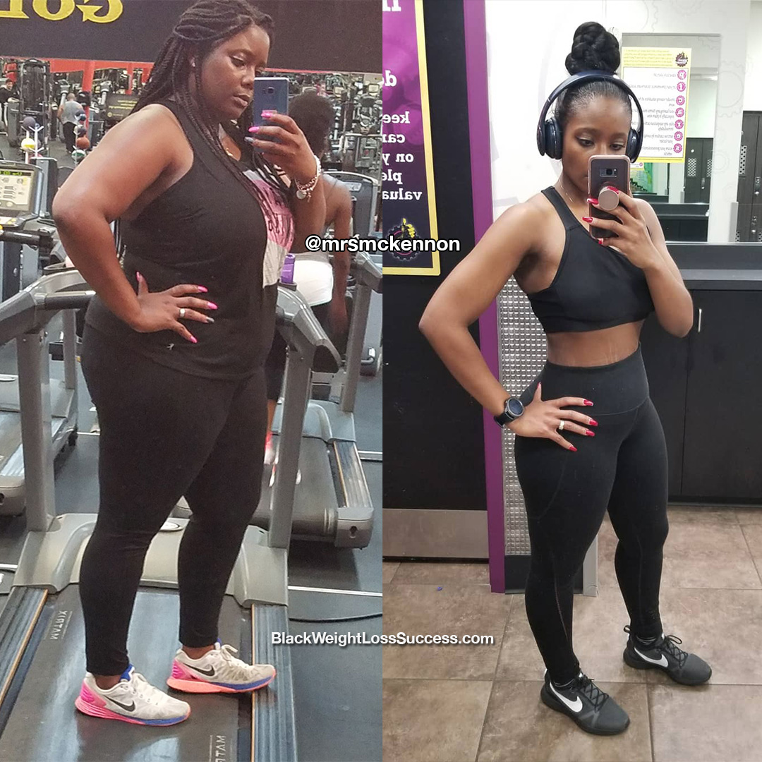 Alisia lost 119 pounds Black Weight Loss Success