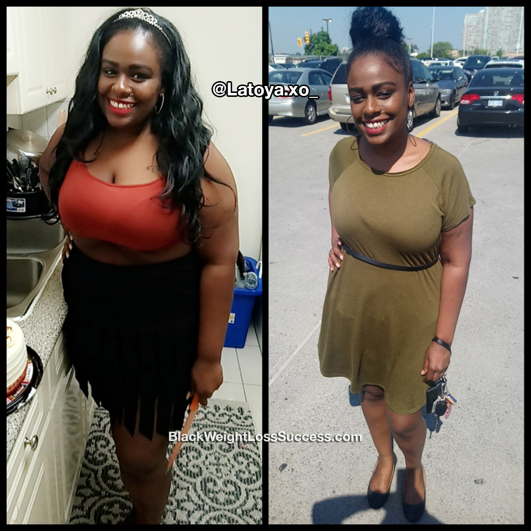 Latoya lost 85 pounds Black Weight Loss Success