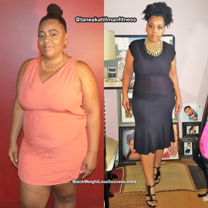 Taneaka lost 42 pounds | Black Weight Loss Success