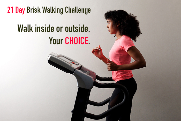 21 day brisk walking challenge