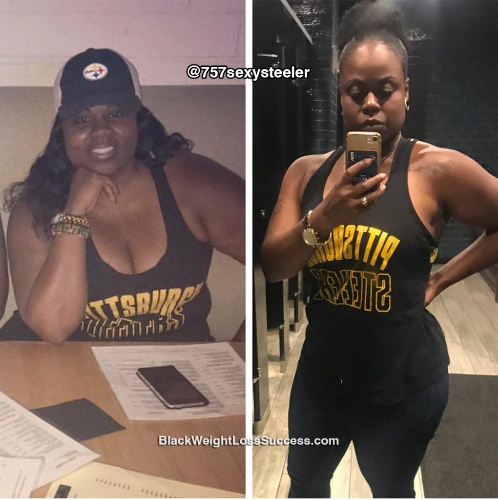 Keisha lost 47 pounds Black Weight Loss Success