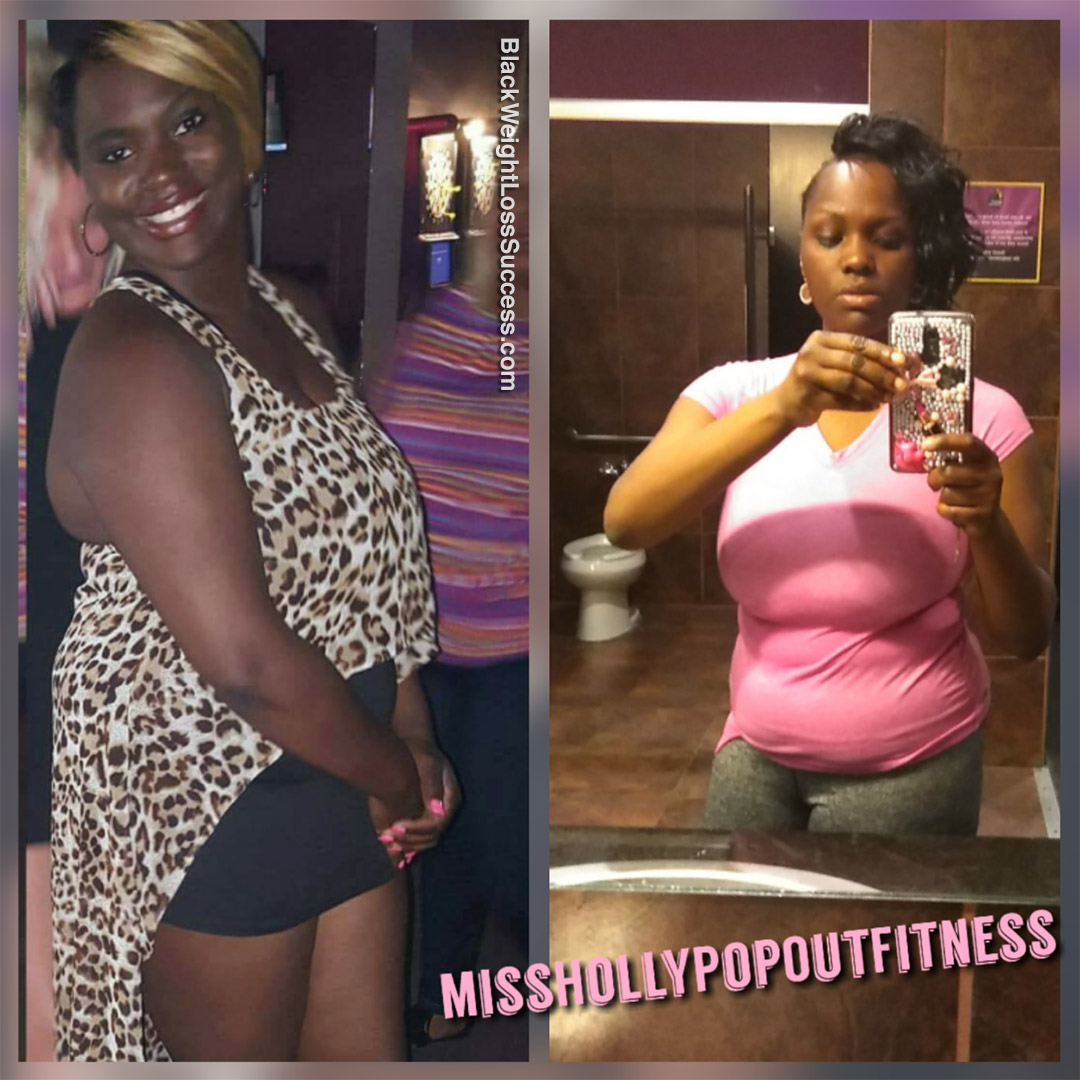 Holly before and after