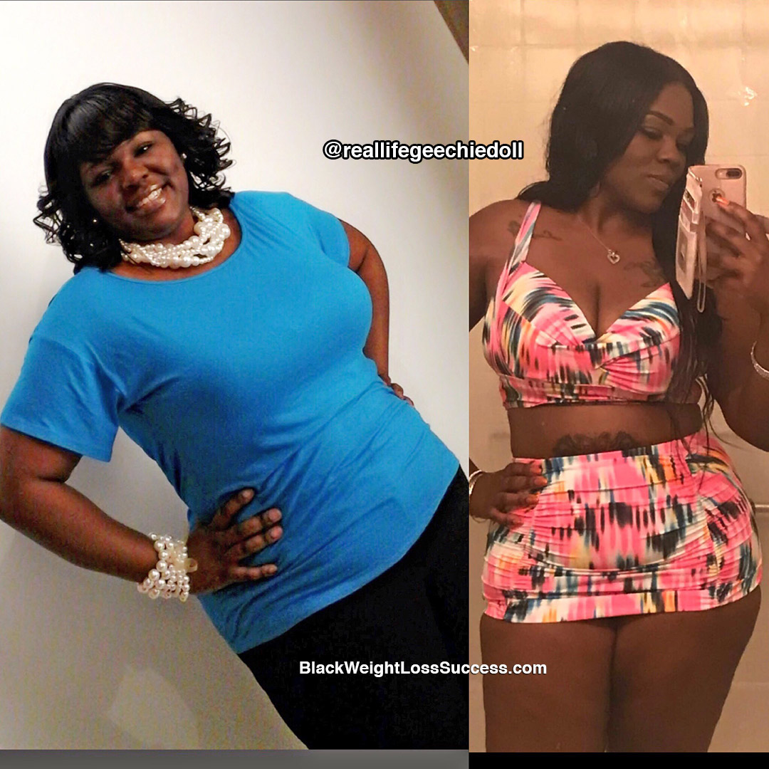 Malika before and after