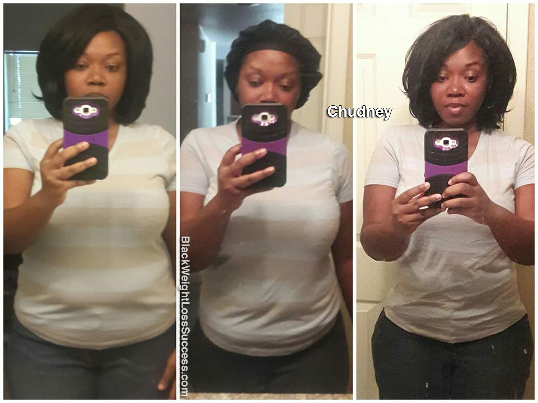 Chudney lost 52 pounds | Black Weight Loss Success