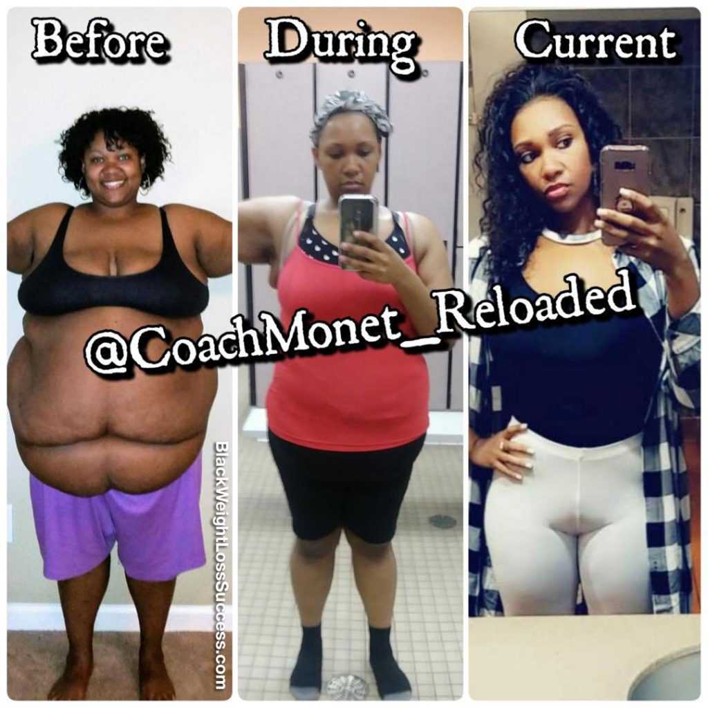 Monet lost 210 pounds - Black Weight Loss Success