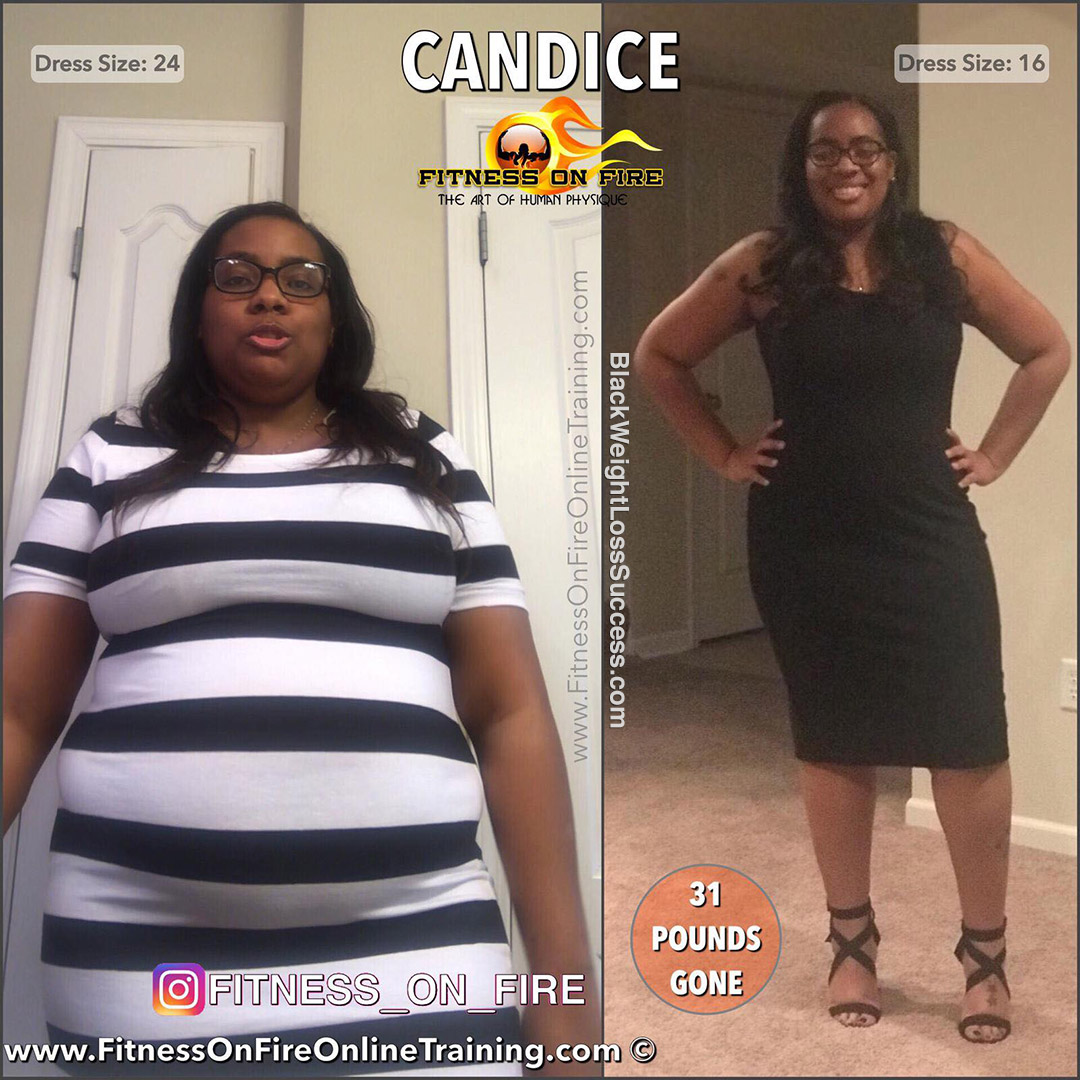 Candice Lost 31 Pounds Black Weight Loss Success