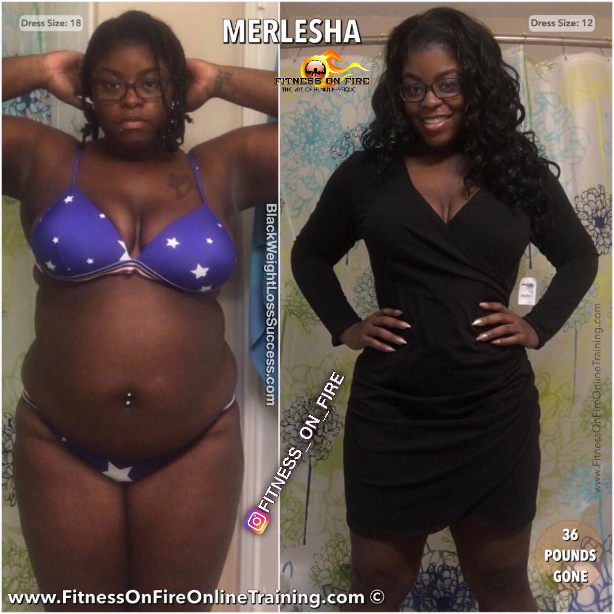 Merlesha before and after