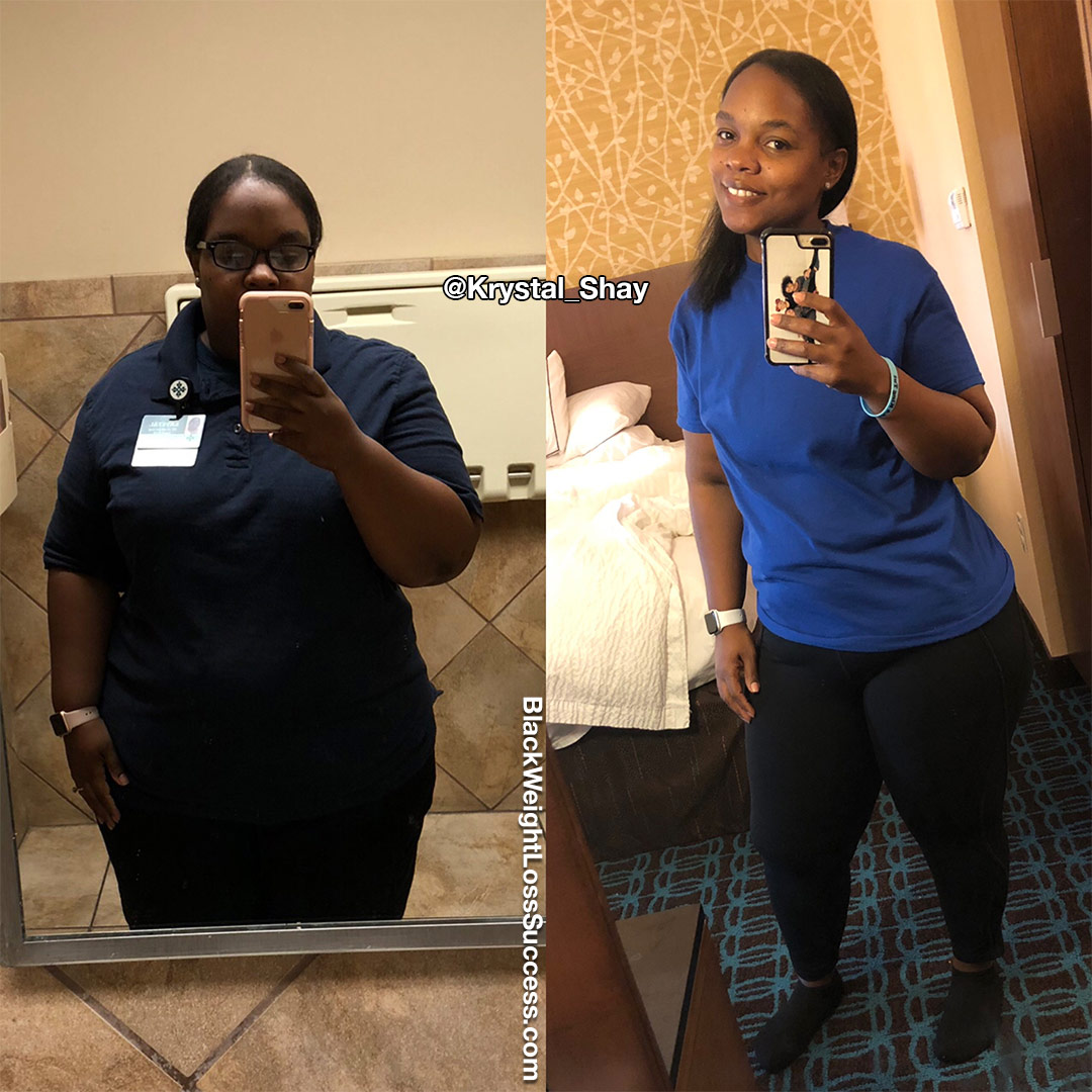 Krystal before and after