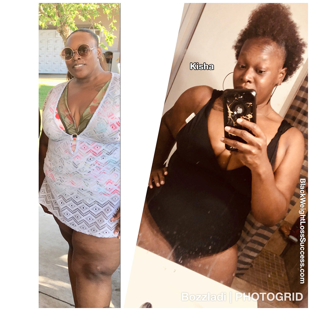 Kisha before and after
