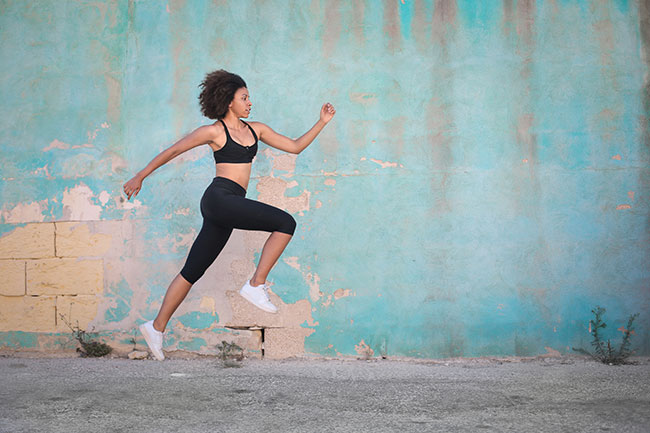 woman exercising