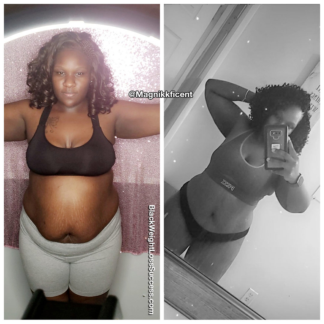 Shneika before and after