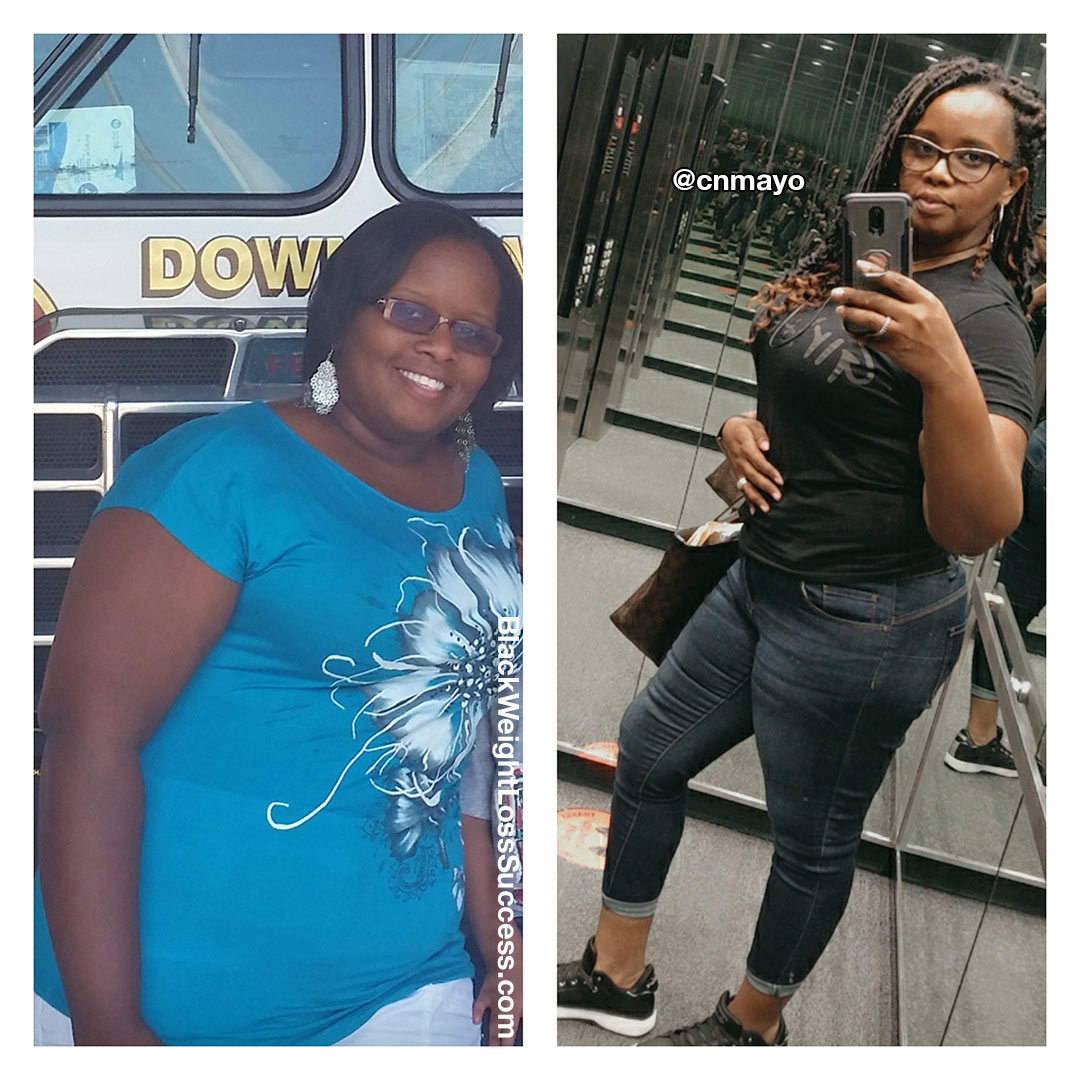 Chantelle lost 51 pounds | Black Weight Loss Success