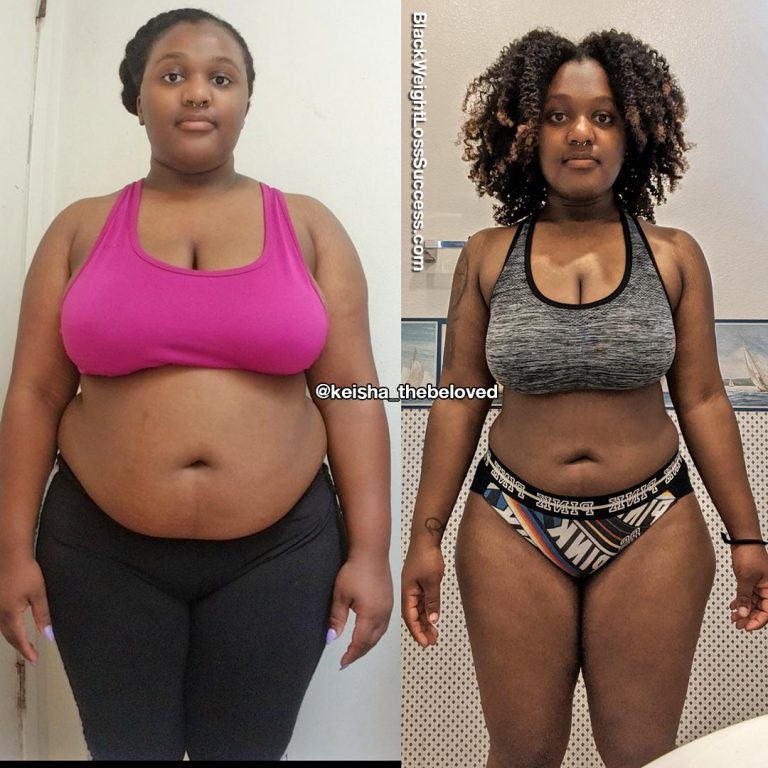 Keisha lost 50 pounds Black Weight Loss Success