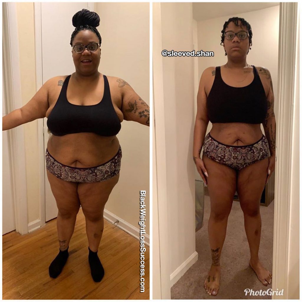 Shannon lost 114 pounds Black Weight Loss Success