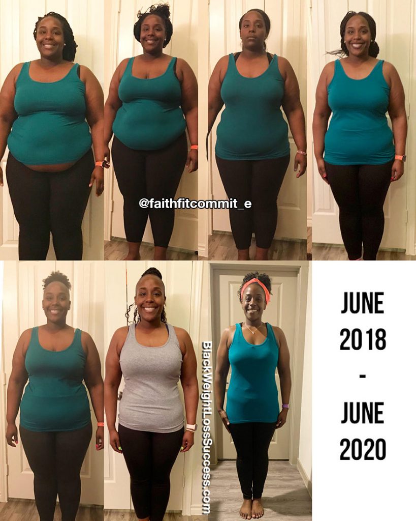 Erica lost 122 pounds Black Weight Loss Success