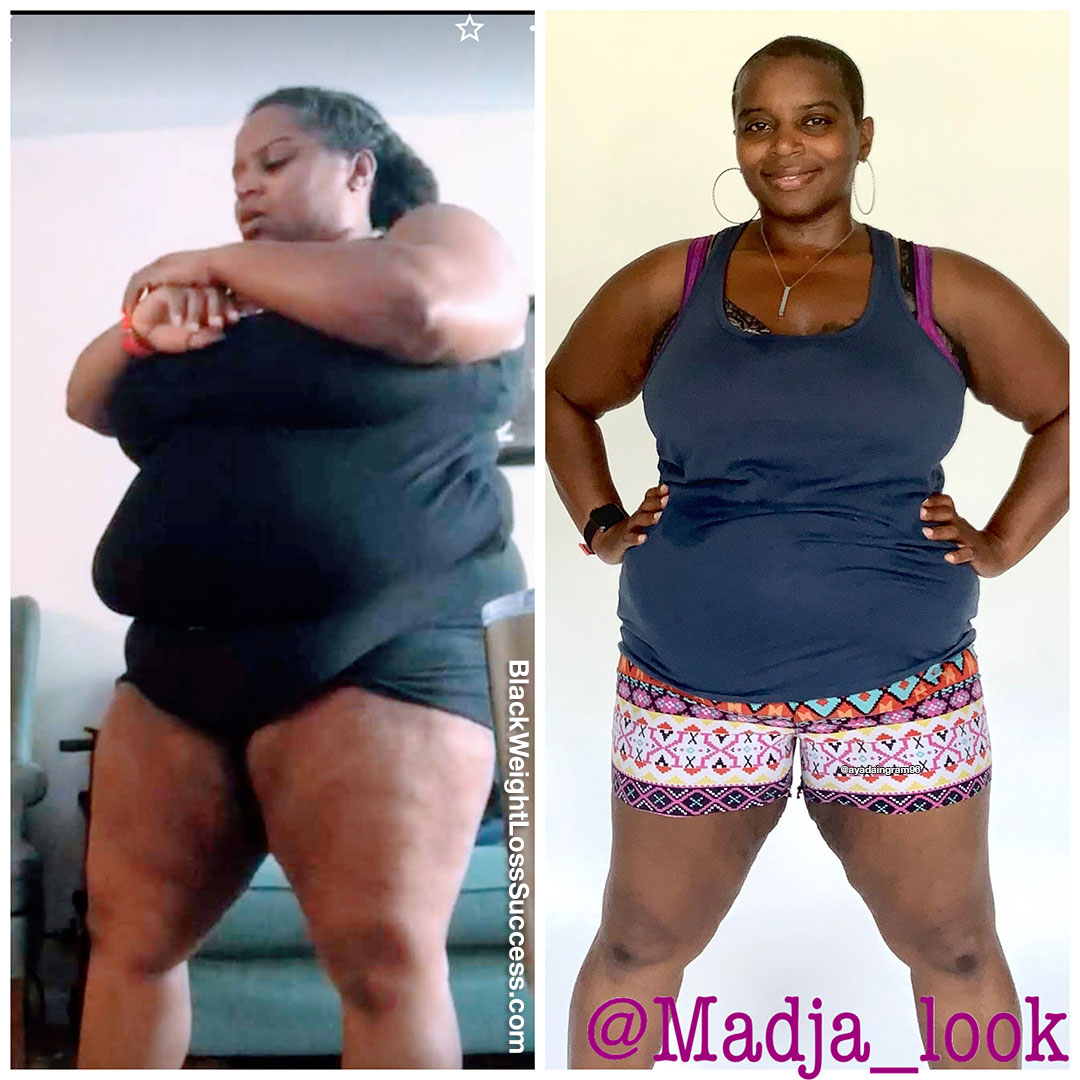 Lanell lost 56 pounds | Black Weight Loss Success