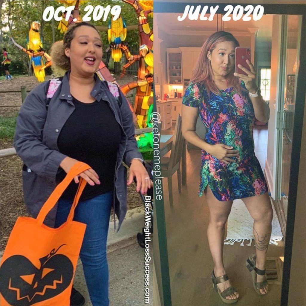 Vanessa lost 51 pounds Black Weight Loss Success