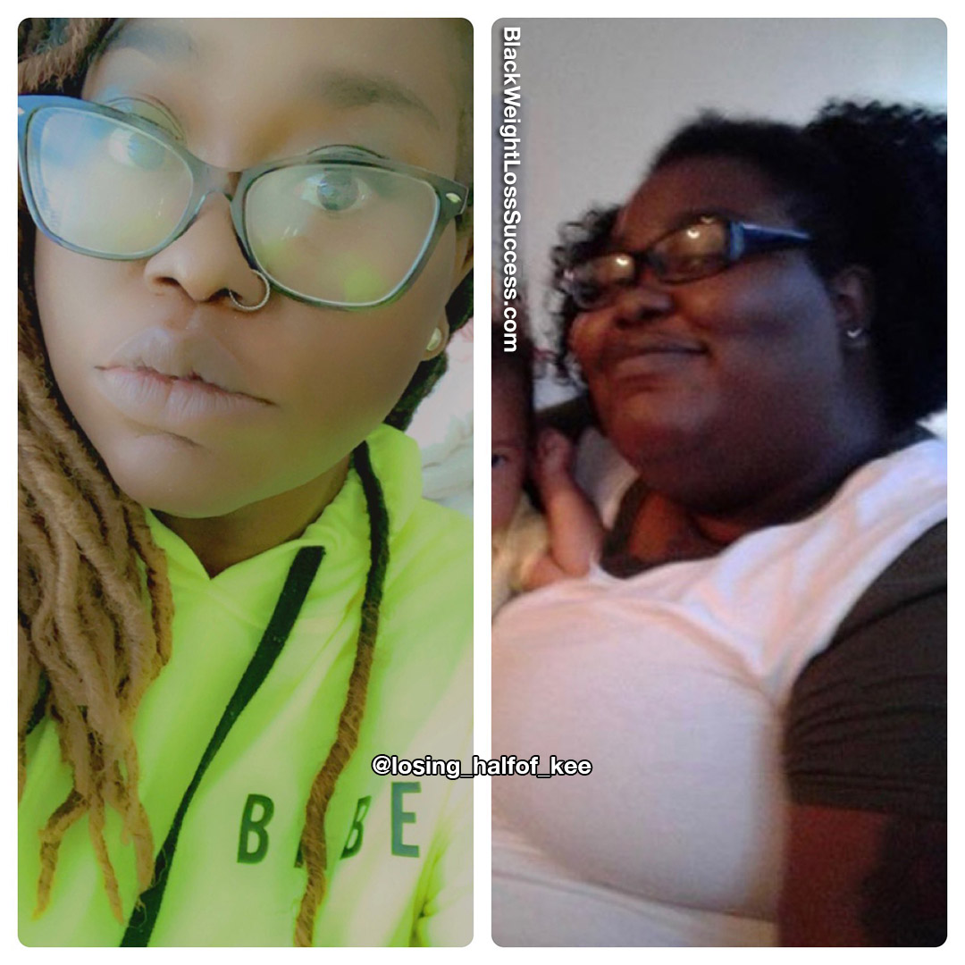 Keasha before and after