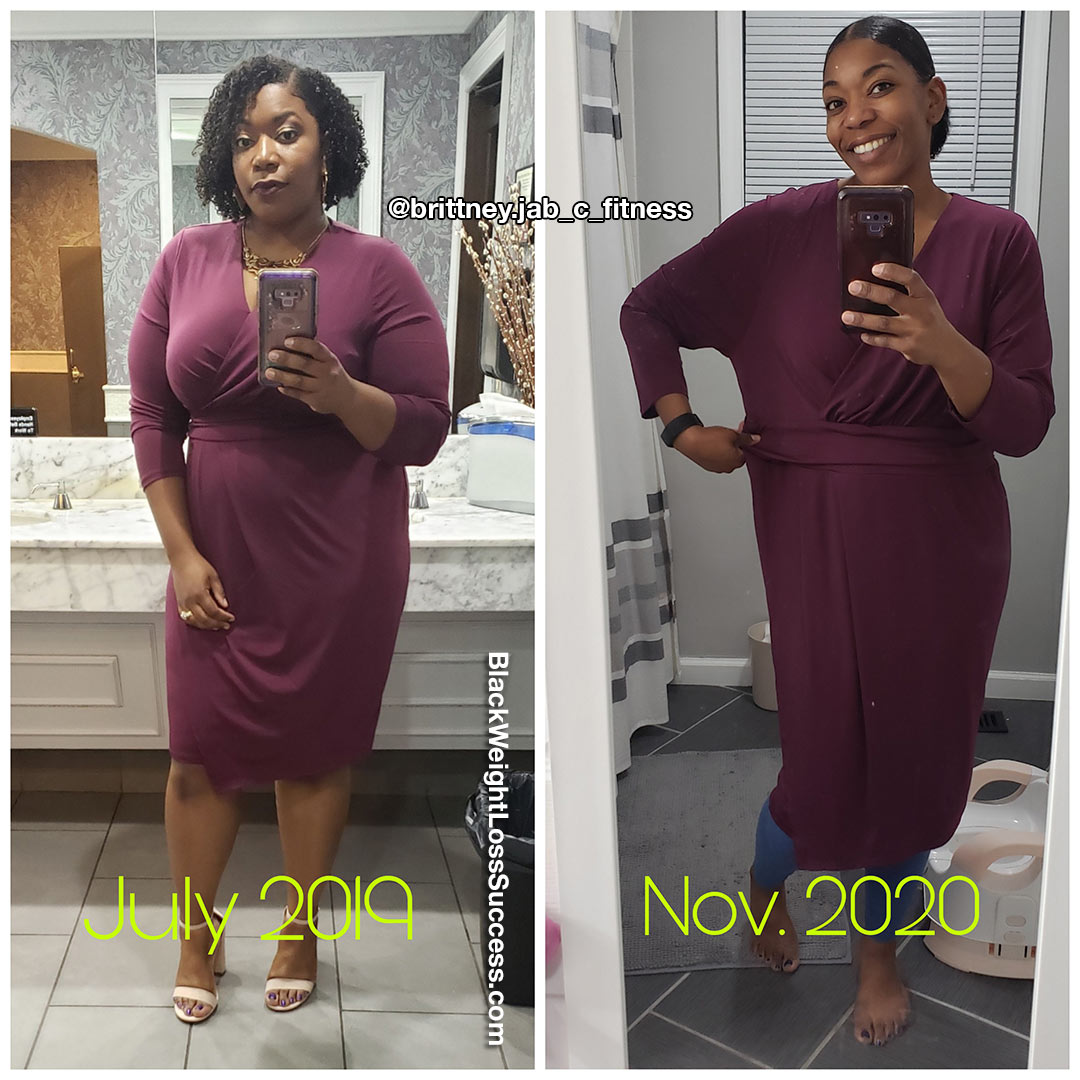 Brittney lost 80 pounds | Black Weight Loss Success