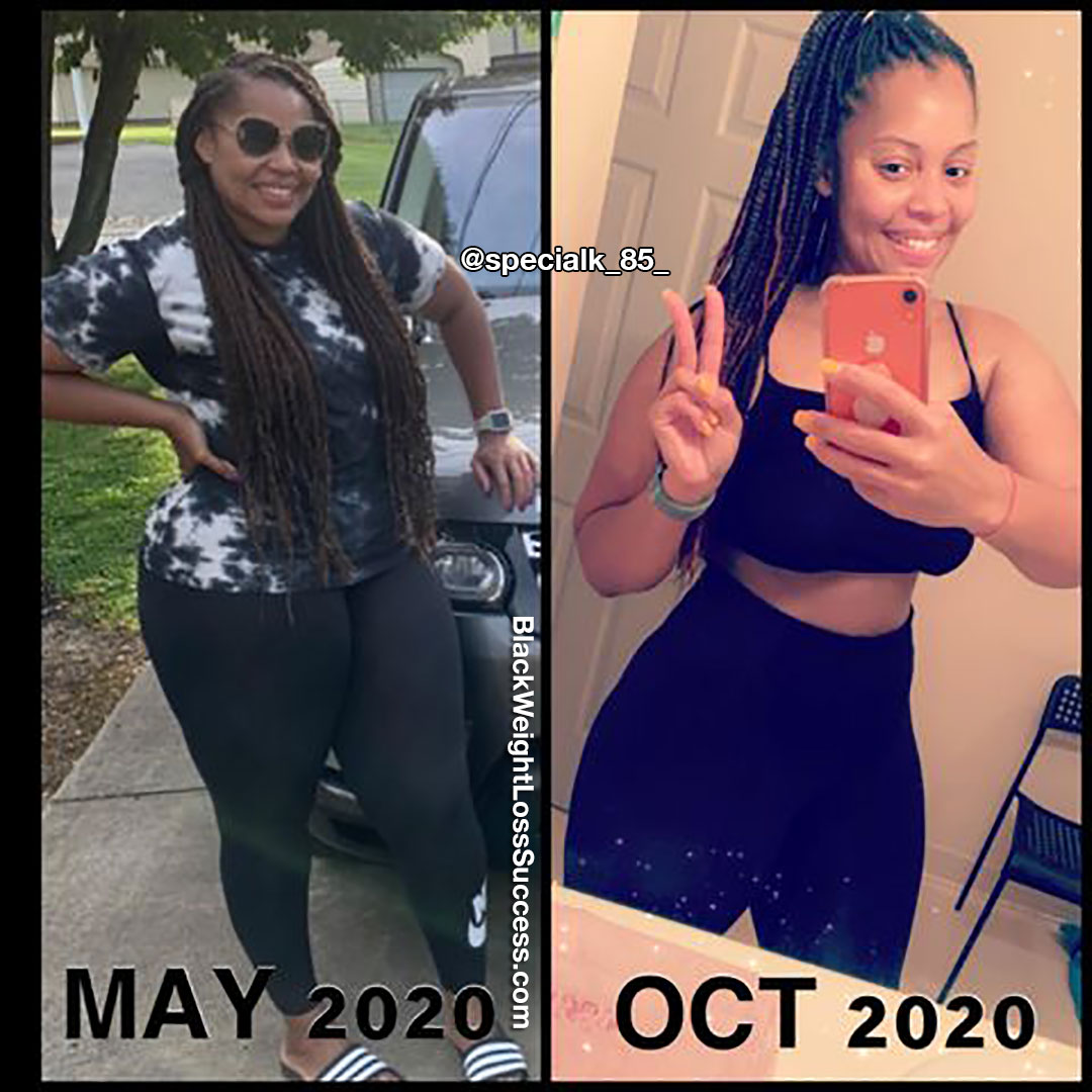 Nikeesha lost 45 pounds