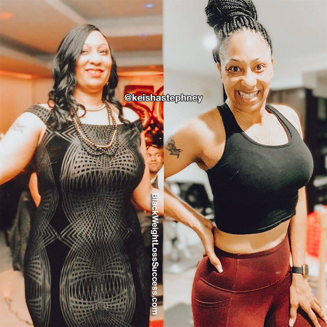 Keisha before and after weight loss