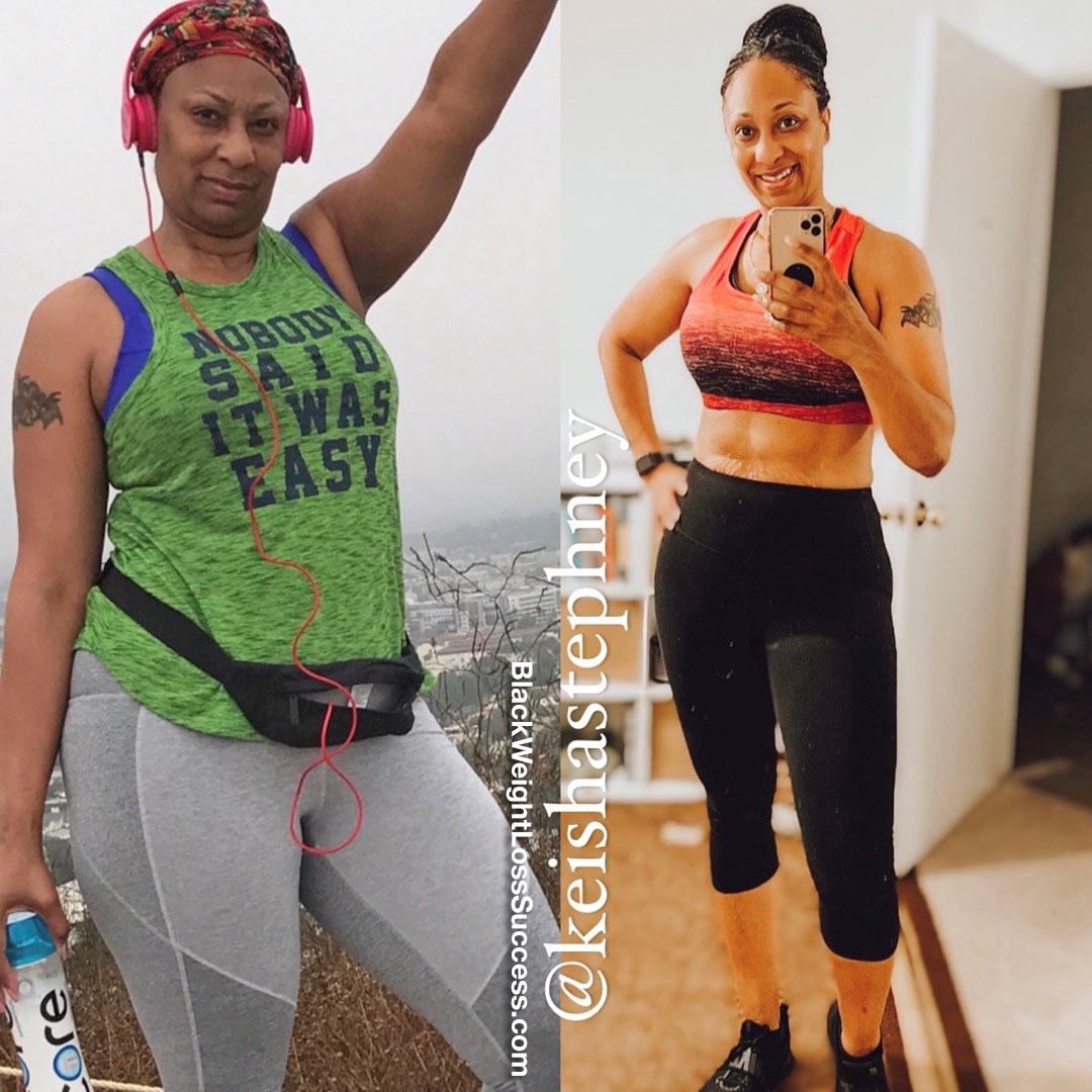 Keisha before and after weight loss