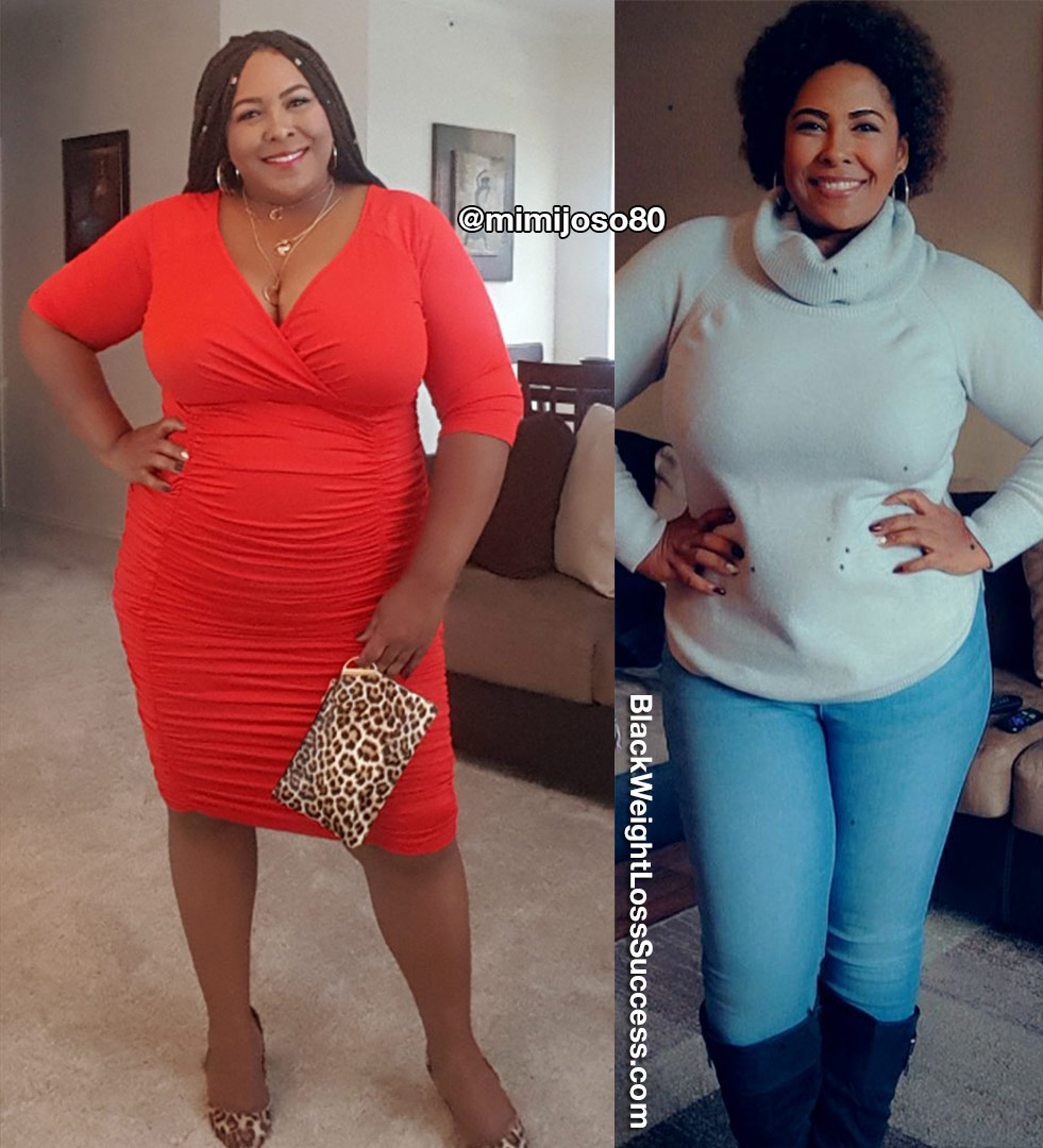 Mimi before and after weight loss