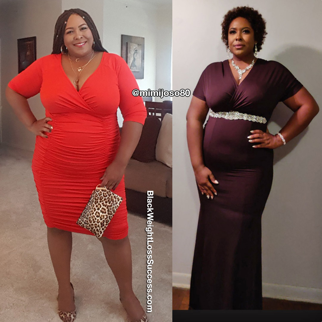 Mimi before and after weight loss
