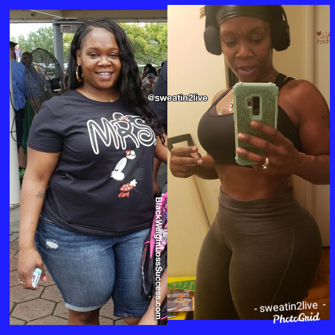 Shameka before and after weight loss