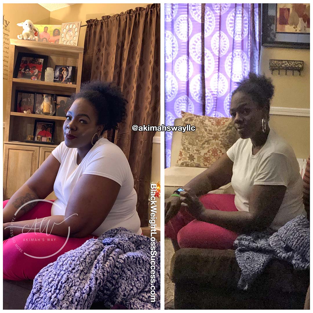 Shamika before and after weight loss