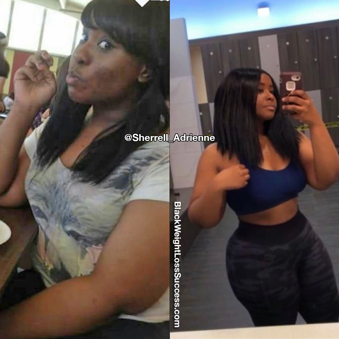Sherrell before and after weight loss