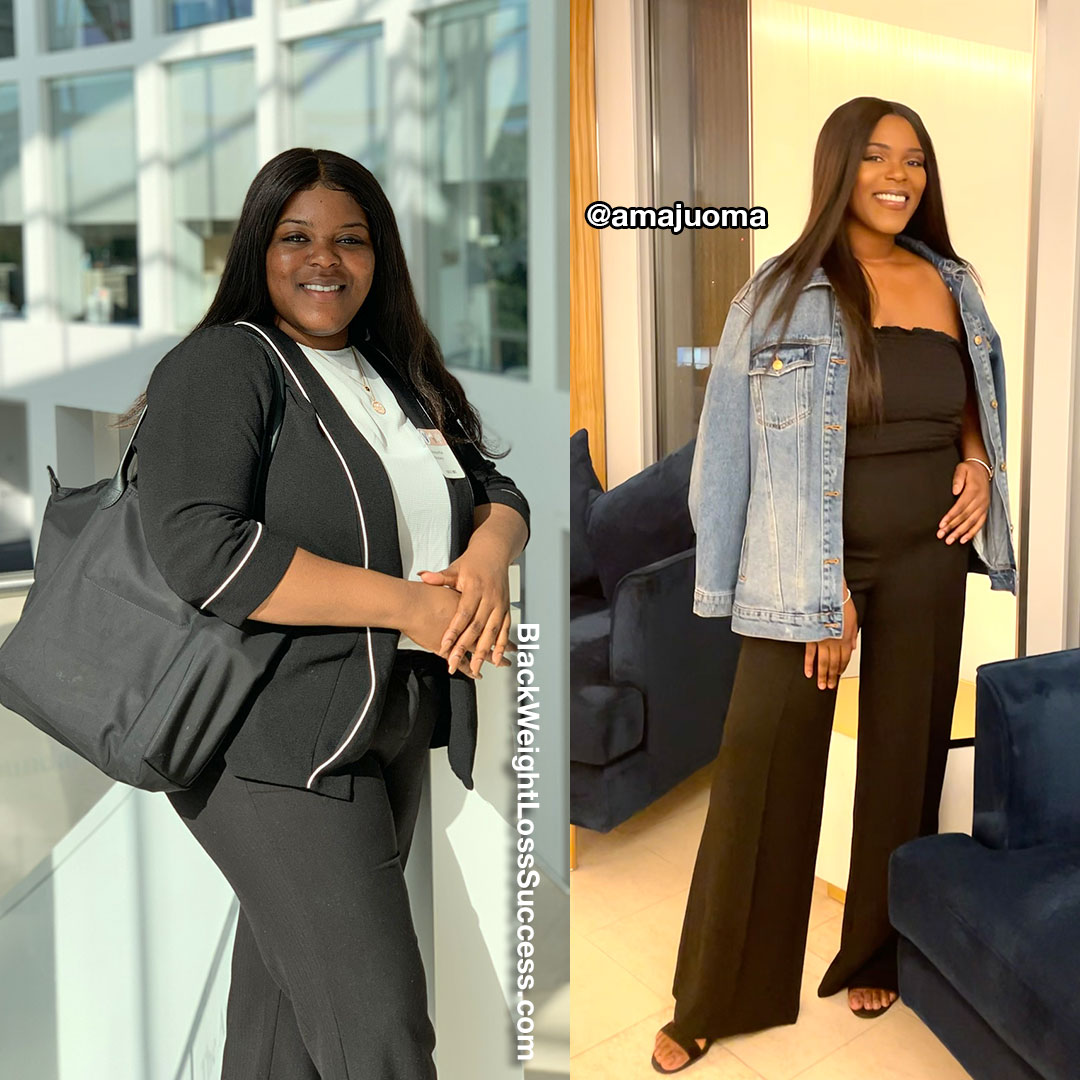 Amaju before and after weight loss