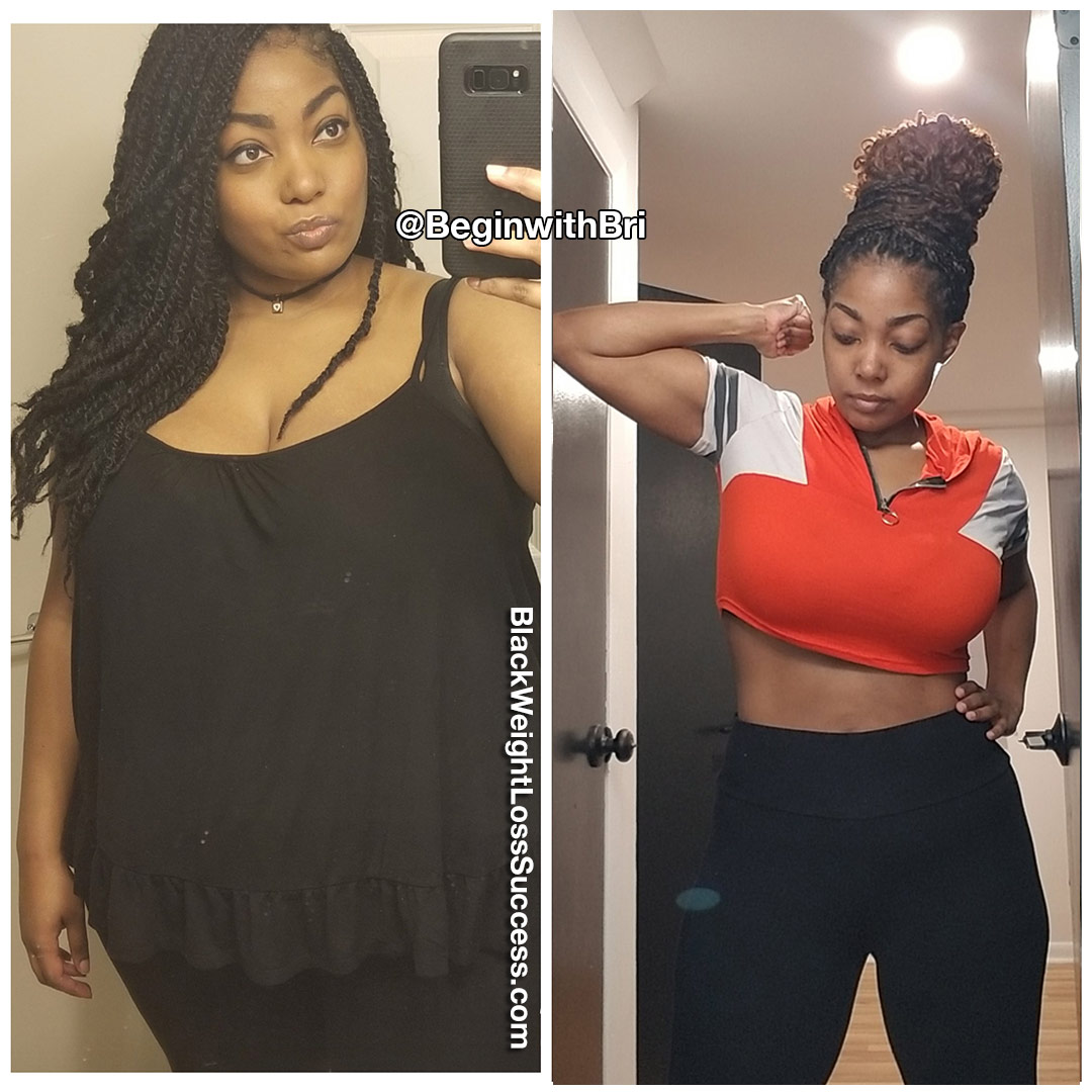 Bri before and after weight loss