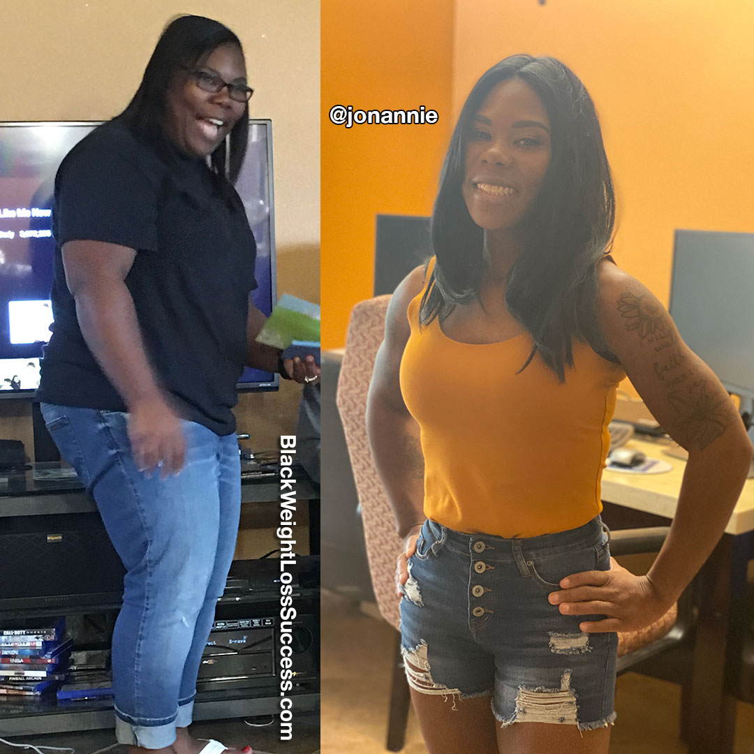 Antwonette lost 90 pounds