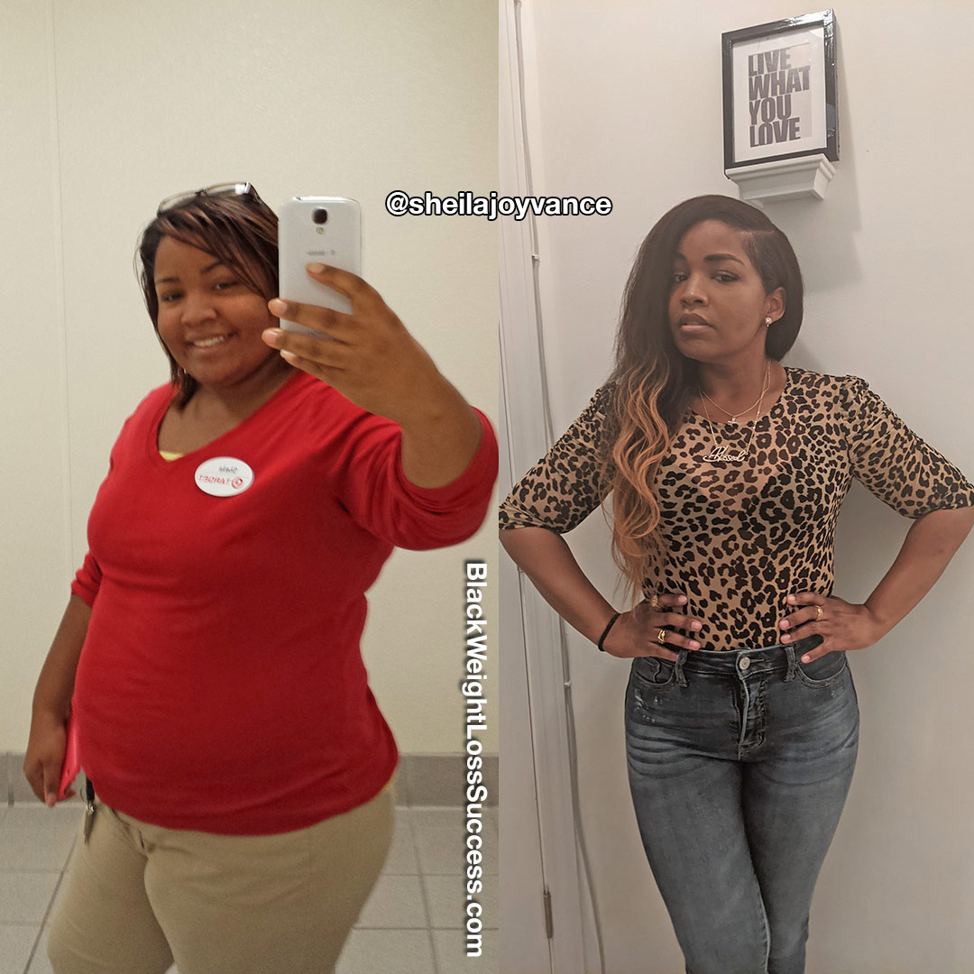 Sheila before and after weight loss