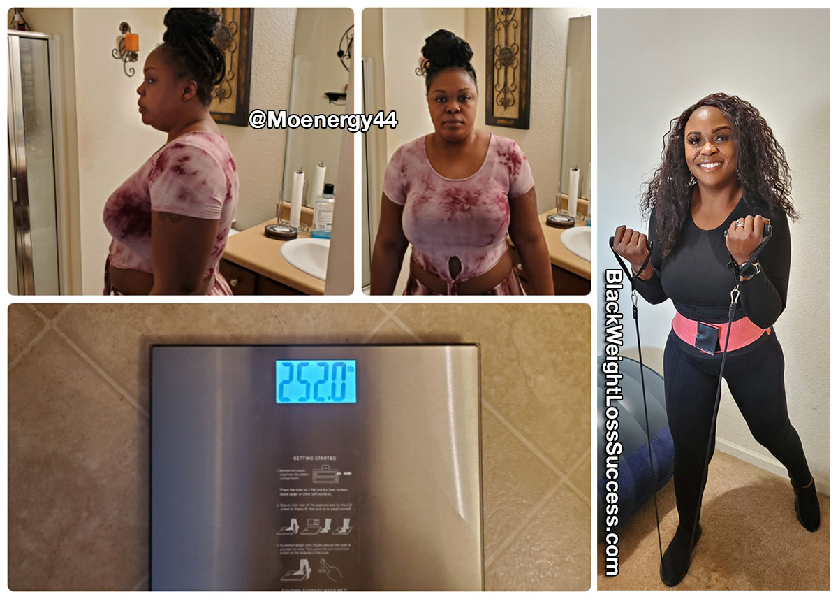 Monique lost 70 pounds Black Weight Loss Success