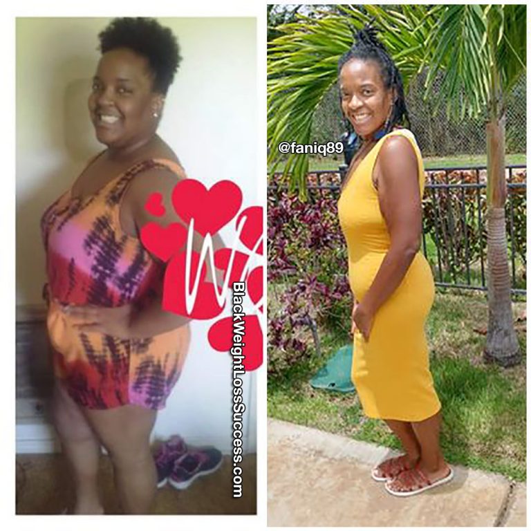 Fanique misplaced 118 kilos Black Weight Loss Success